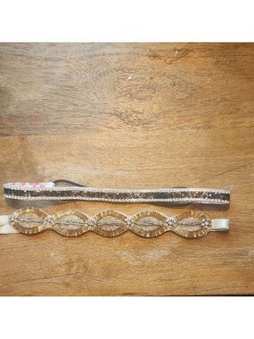 Francesca's Collections Gold and Black Hair Accessories NWOT
